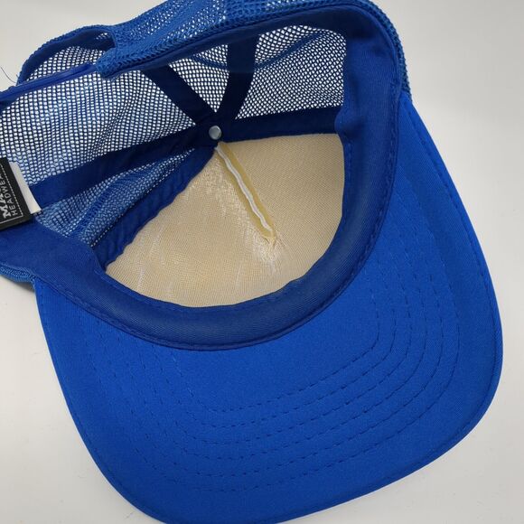 Lakes Snapback Mesh Back Trucker Hat Blue OSFM Colorblock Magic - Picture 6 of 9